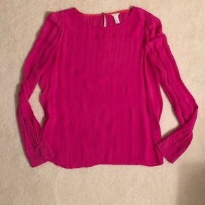 Pink 100% silk blouse